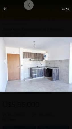 Departamento 2 ambientes a estrenar