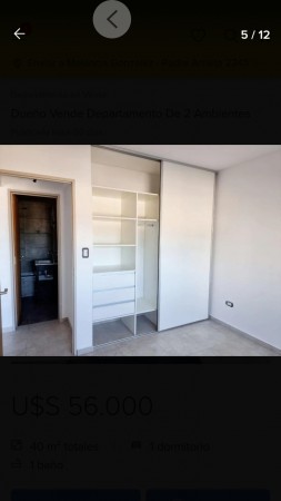 Departamento 2 ambientes a estrenar