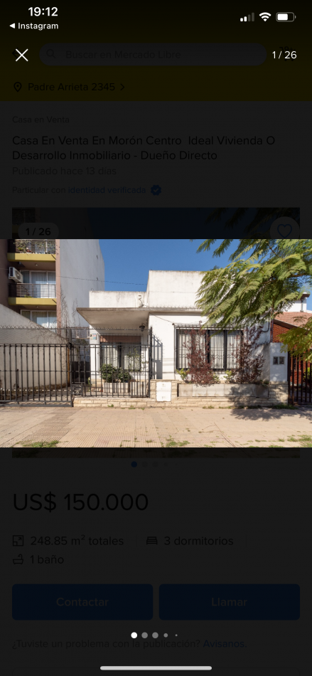 Casa 4 ambientes impecable ! O para construccion de edificio