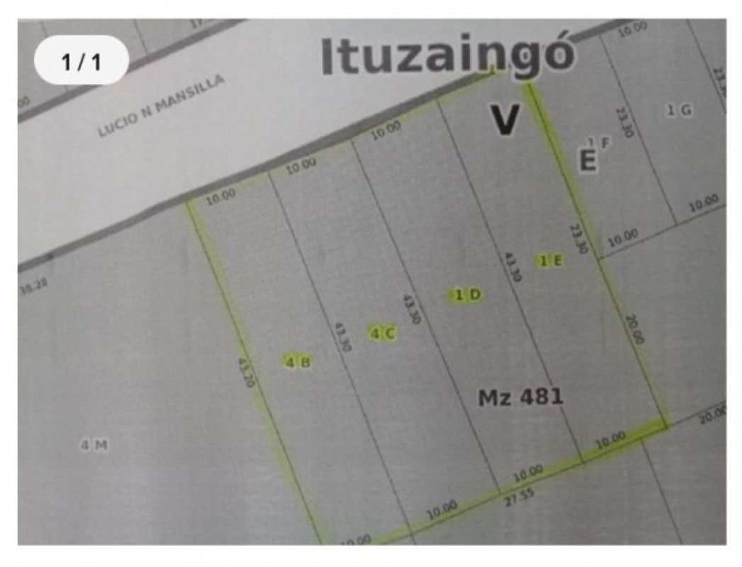 4 Lotes en venta en Ituziango! Ideal Inversor! Emprendimiento Edilicio
